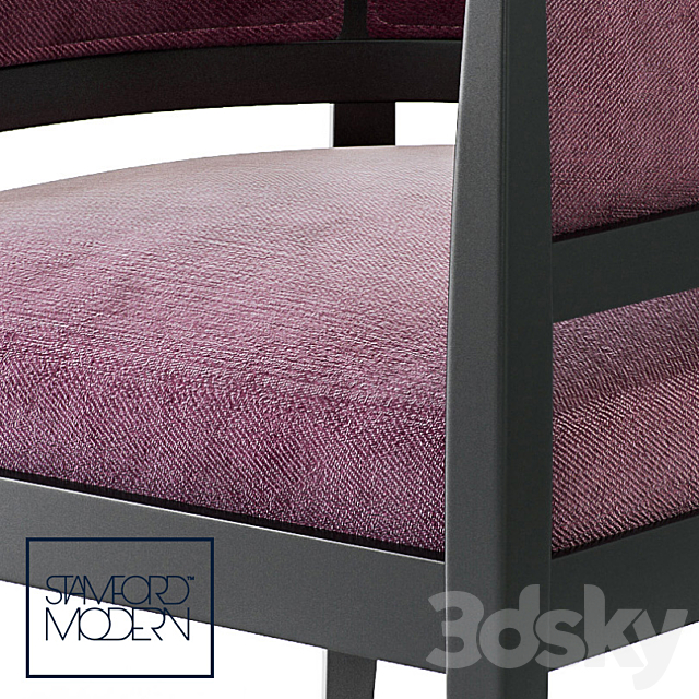 Chartreuse Mohair Armchair by Edward Wormley 3DSMax File - thumbnail 3