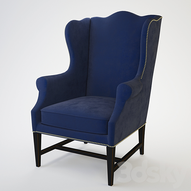 Chaucer Wing Chair 3DSMax File - thumbnail 1