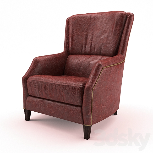 Chelsea armchair 3DSMax File - thumbnail 2