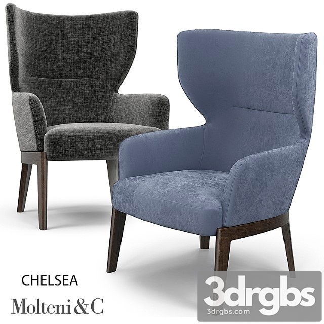 Chelsea Armchair Molteni 3dsmax Download - thumbnail 1