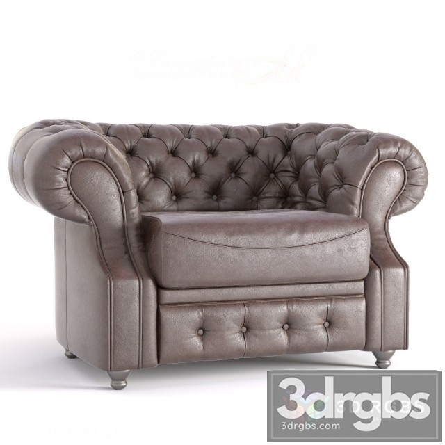 Chester M Armchair 01 3dsmax Download - thumbnail 1