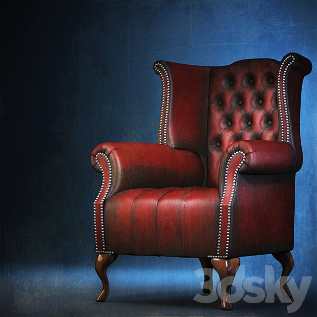 Chesterfield _ Queen Anne 3ds Max - thumbnail 1