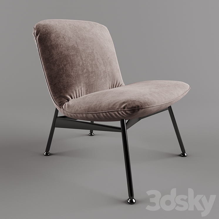 Chiado armchair 3DS Max - thumbnail 1