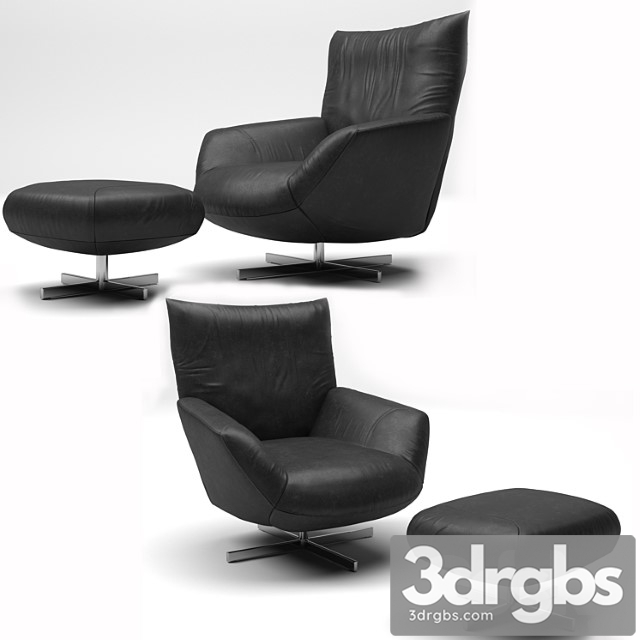 Chiara edra armchair 3dsmax Download - thumbnail 1