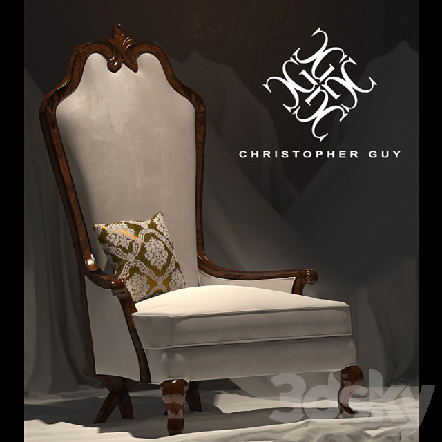 Christopher Guy Armchair 3DSMax File - thumbnail 2