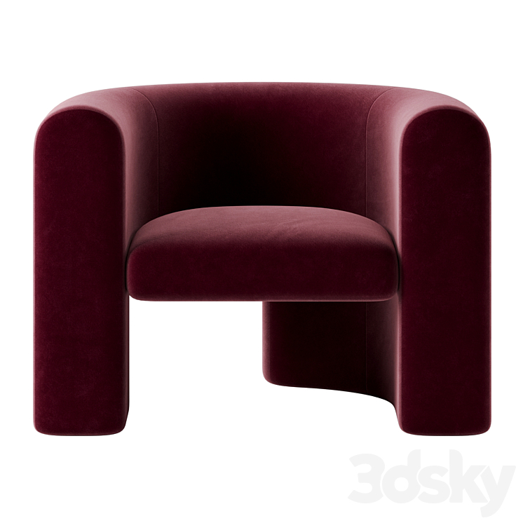 Chunky Martinique Occasional Chair by Modshop 3DS Max - thumbnail 1