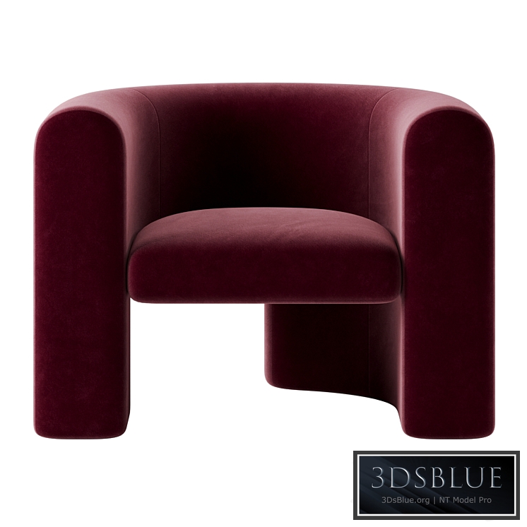 Chunky Martinique Occasional Chair by Modshop 3DS Max - thumbnail 3