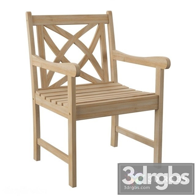 Cinas Rosenborg Garden Chair 3dsmax Download - thumbnail 1