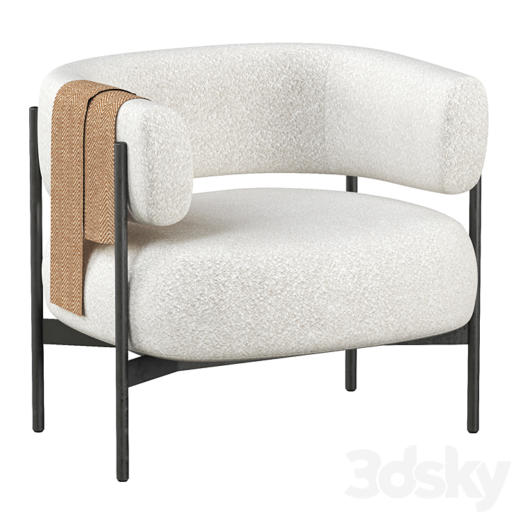 CINI armchair By HC28 Cosmo 3DS Max Model - thumbnail 1