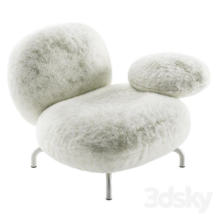 Cipria armchair edra 3DS Max - thumbnail 1