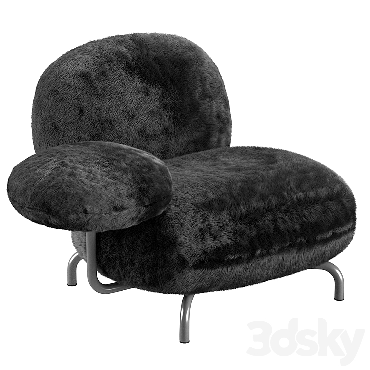 Cipria armchair edra 3DS Max - thumbnail 2