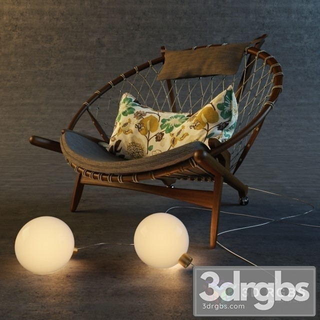 Circle Bulb Armchair 3dsmax Download - thumbnail 1