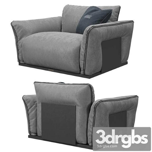 Clapton armchair 3dsmax Download - thumbnail 1