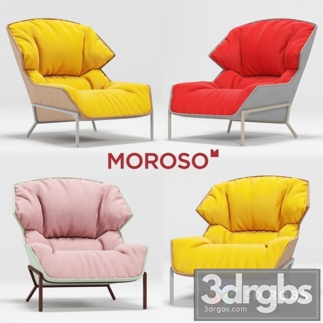 Clarissa Hood Armchair 3dsmax Download - thumbnail 1