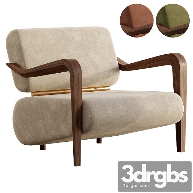 Clark Armchair Mezzo Collection 3dsmax Download - thumbnail 1