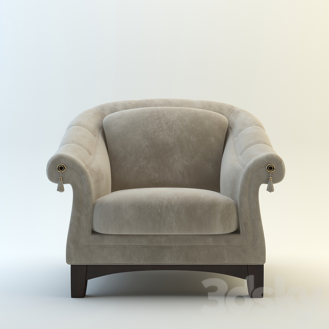 Classic chair. China (noname). 3DS Max Model - thumbnail 2