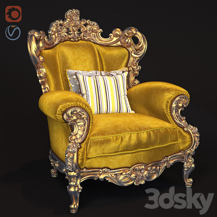 Classic chair Varie 3DS Max - thumbnail 1