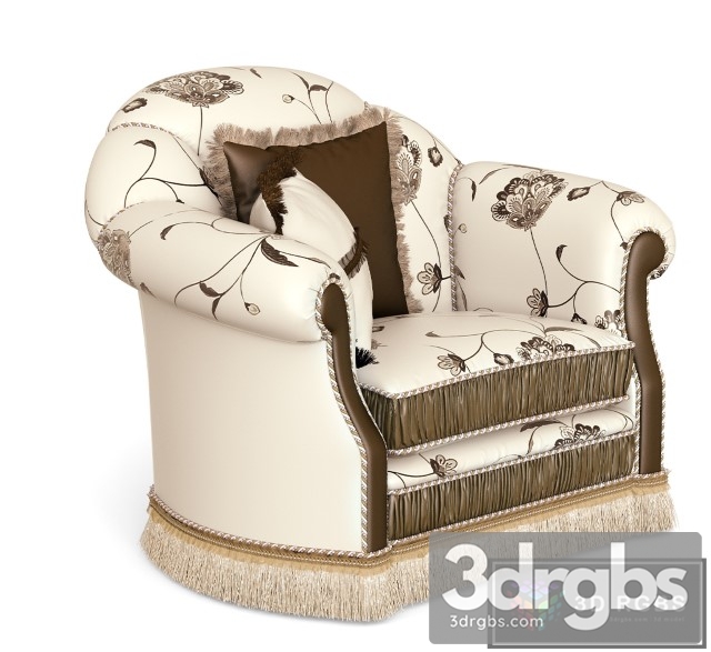 Classic Luxury Armchair 11 3dsmax Download - thumbnail 1