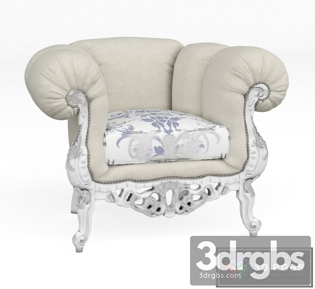 Classic Luxury Armchair 12 3dsmax Download - thumbnail 1