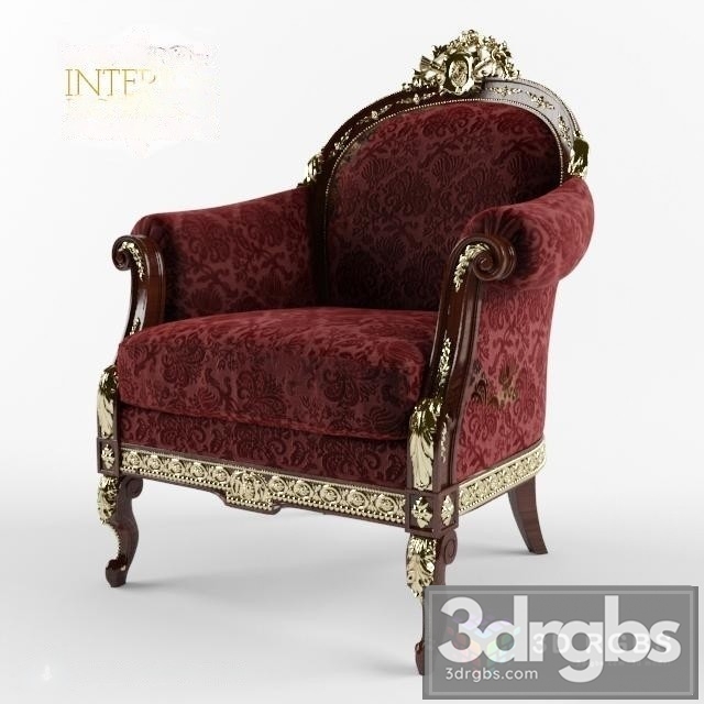 Classic Luxury Armchair 15 3dsmax Download - thumbnail 1