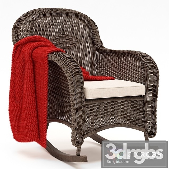 Classic Rocker Chair 3dsmax Download - thumbnail 1