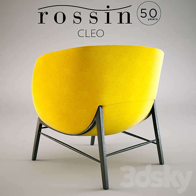 CLEO armchair by ROSSIN 3DS Max Model - thumbnail 2