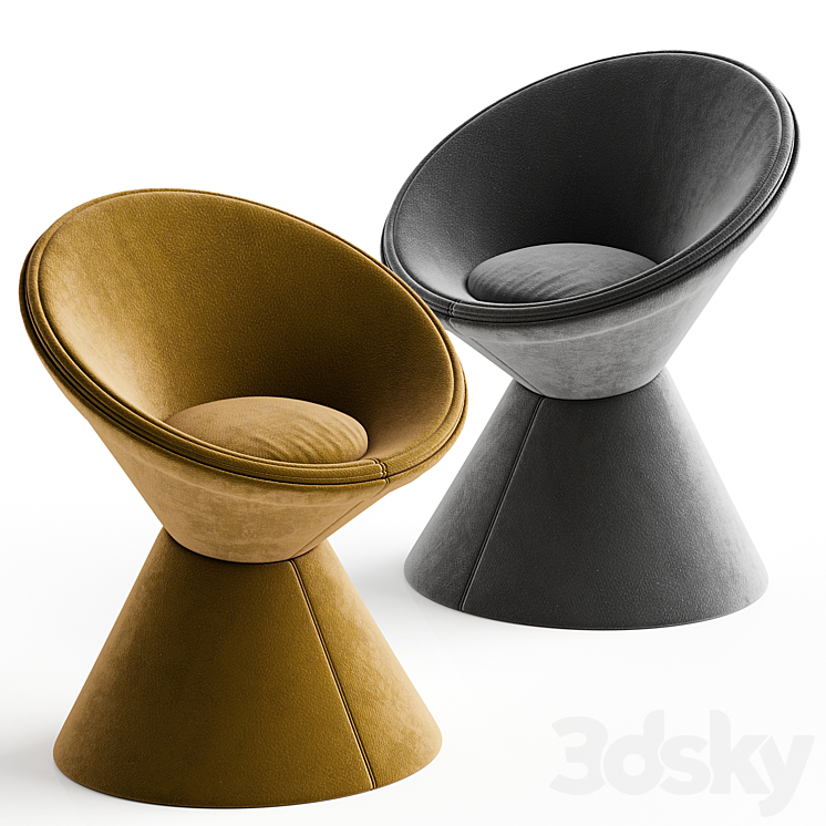 CLESSIDRA chair Roberto Baciocchi 3DS Max Model - thumbnail 1