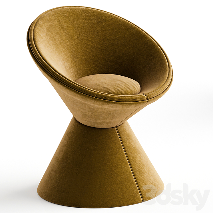 CLESSIDRA chair Roberto Baciocchi 3DS Max Model - thumbnail 2