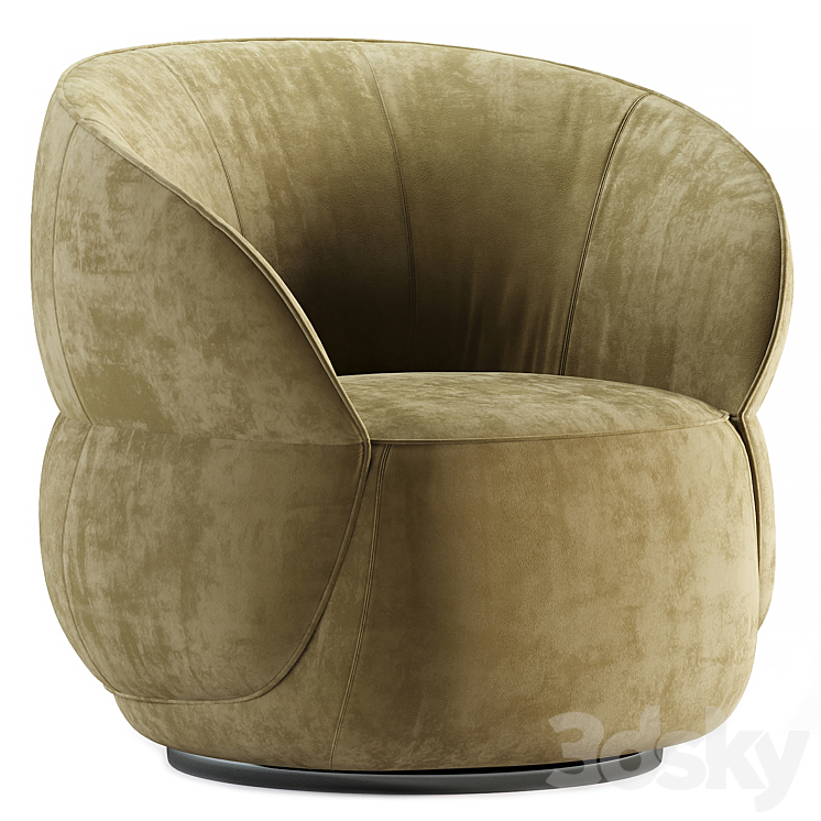 Clip armchair by Ditreitalia 3DS Max Model - thumbnail 1