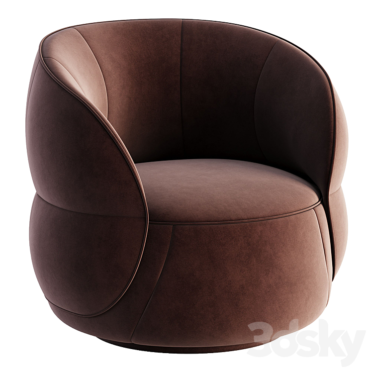 Clip Armchair Ditre Italia 3DS Max Model - thumbnail 2