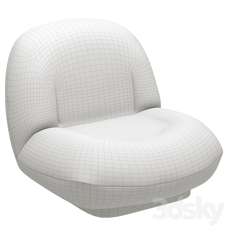 Cloud lounge chair 3DS Max - thumbnail 2