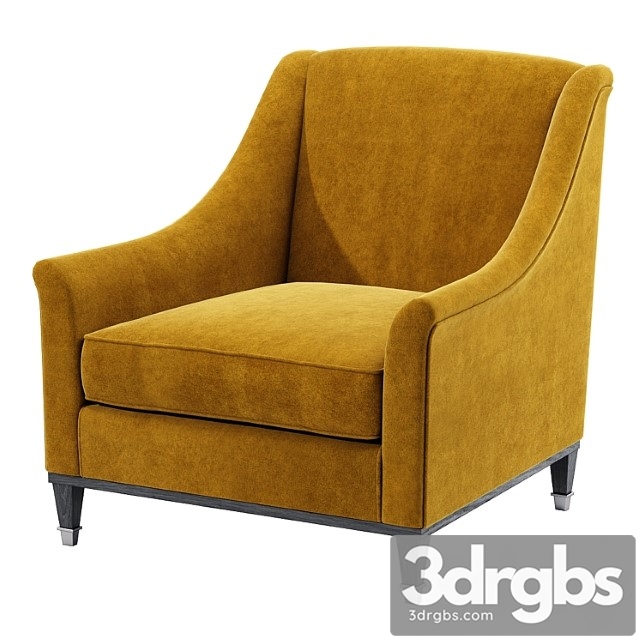 Club armchair_222 3dsmax Download - thumbnail 1