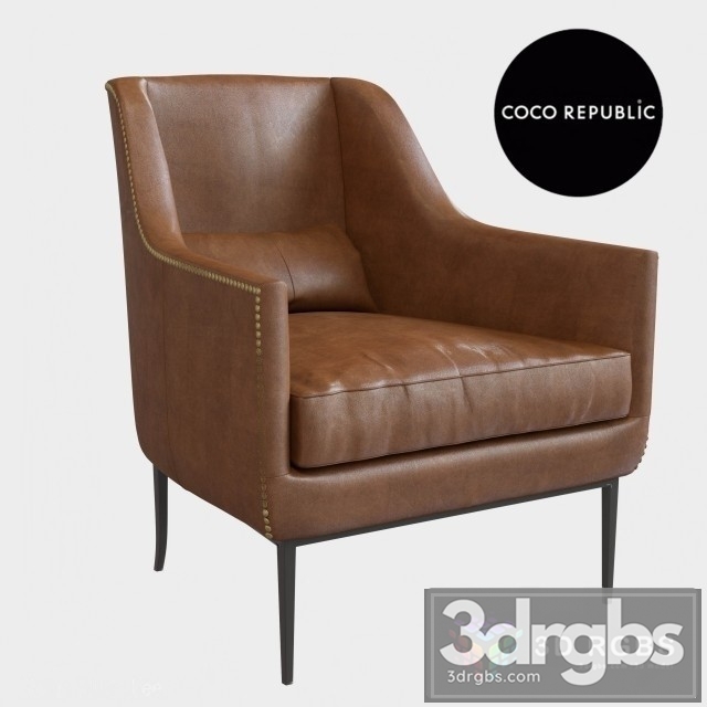 Coco Republic Armchair 3dsmax Download - thumbnail 1