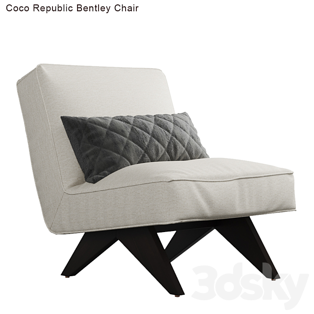 Coco Republic Bentley Chair 3DSMax File - thumbnail 1