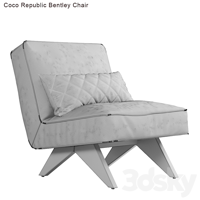 Coco Republic Bentley Chair 3DSMax File - thumbnail 2