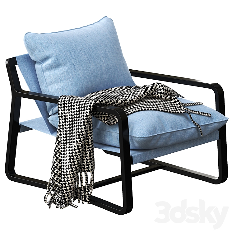 Coco Republic Bungalow Chair 3DS Max Model - thumbnail 2