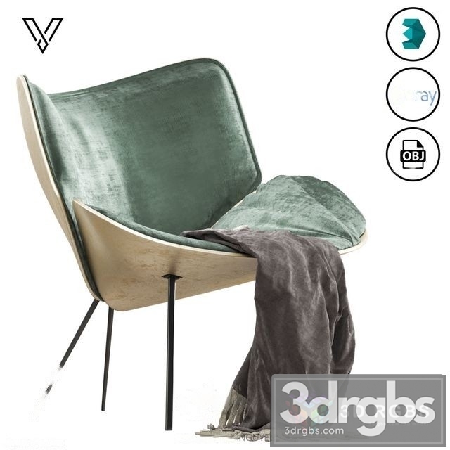 Code B3B Armchair 3dsmax Download - thumbnail 1