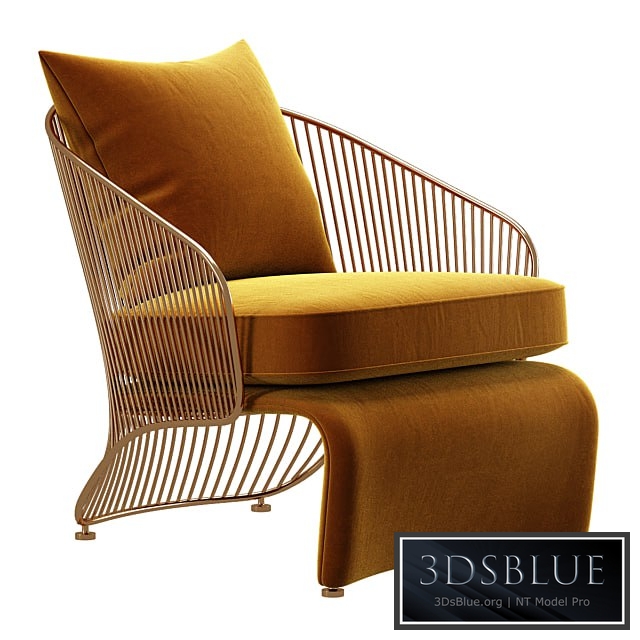 COLETTE ARMCHAIR – Poltrone Minotti 3DS Max - thumbnail 3