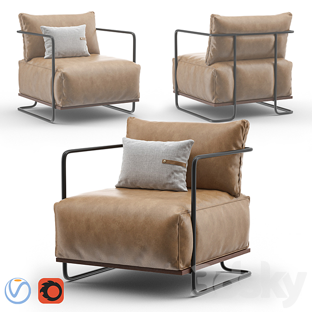 Colin Chair – Croft House 3ds Max - thumbnail 1