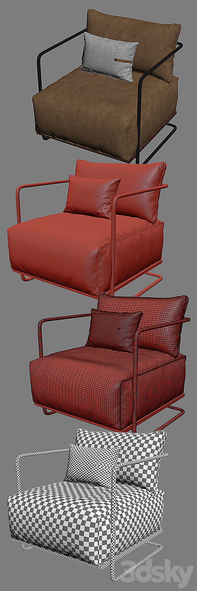 Colin Chair – Croft House 3ds Max - thumbnail 3