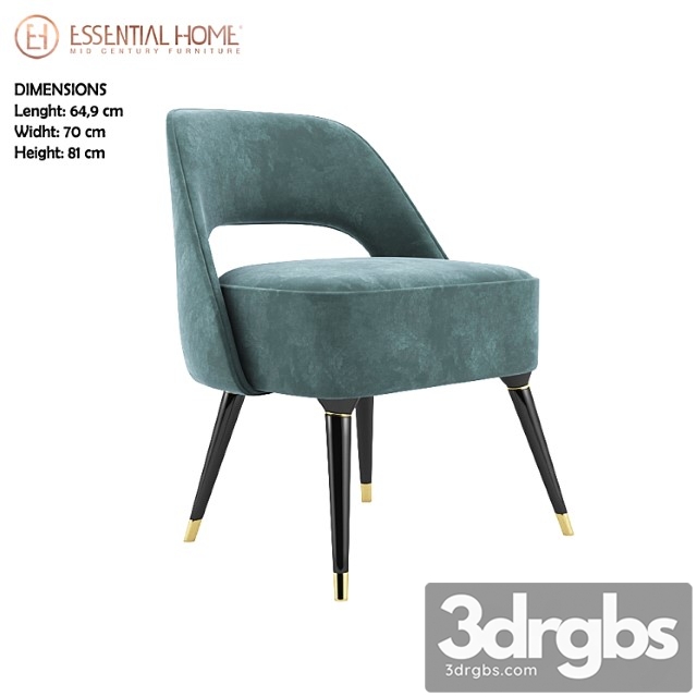 Collins chair 3dsmax Download - thumbnail 1