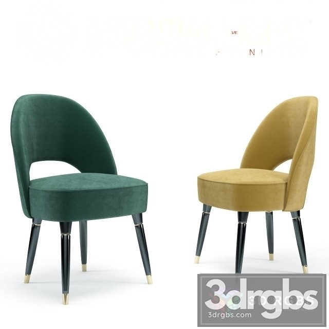 Collins Dining Chair 3dsmax Download - thumbnail 1