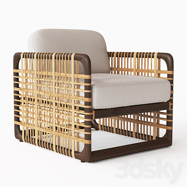 COLOMBIER CHAIR 3ds Max - thumbnail 1