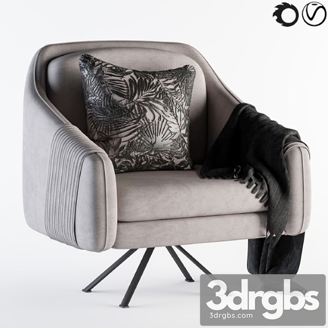 Comfort armchair 3dsmax Download - thumbnail 1