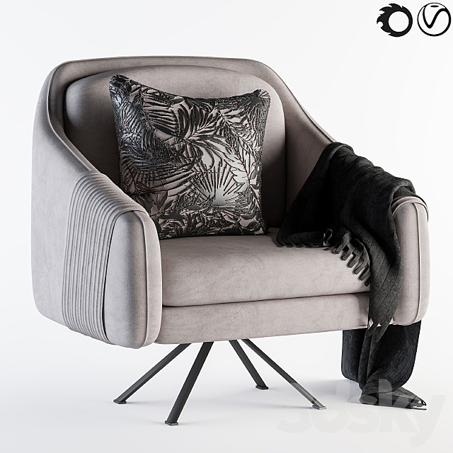 Comfort armchair 3DSMax File - thumbnail 1