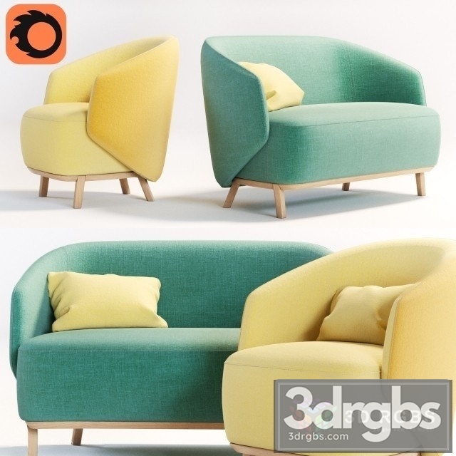 Concha Bosc Armchair 3dsmax Download - thumbnail 1