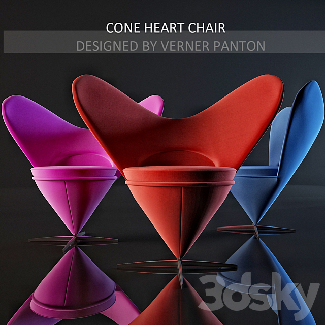 Cone Heart Chair 3DSMax File - thumbnail 1