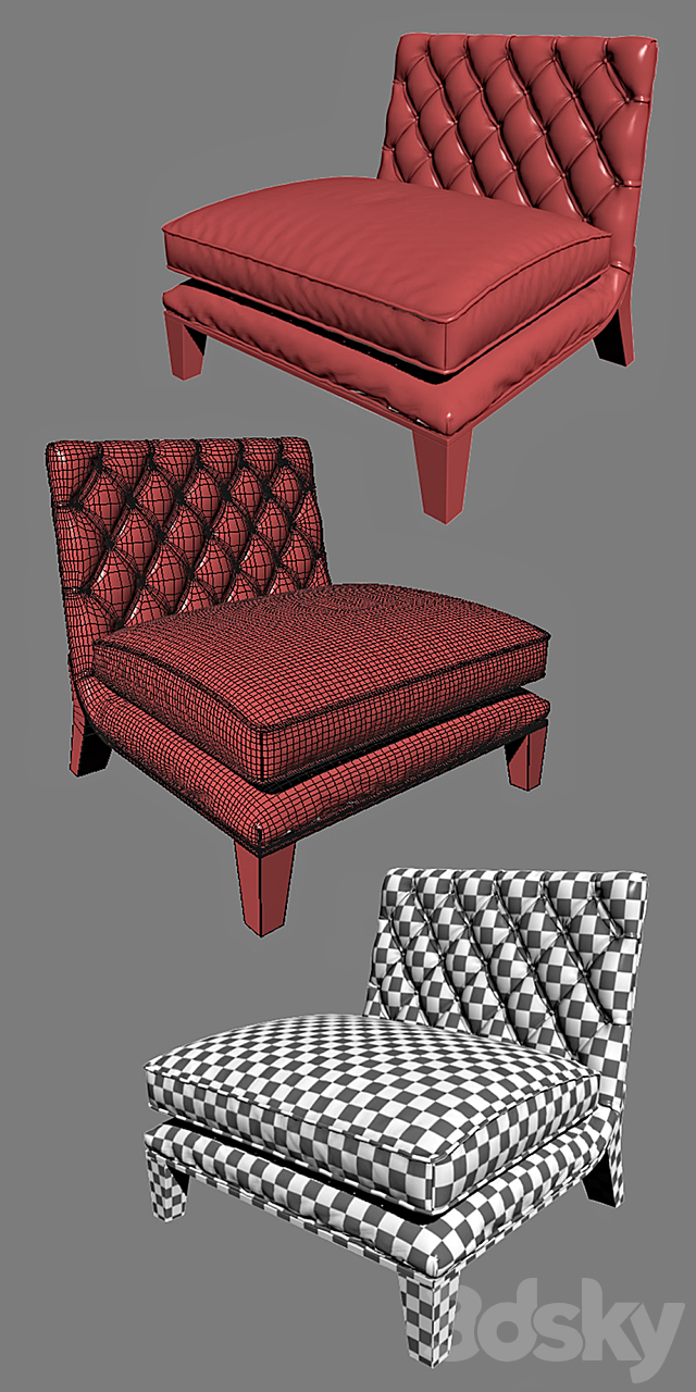 Constantini Pietro Lounge from Club Collection 3DS Max Model - thumbnail 3