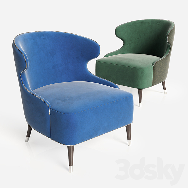 Contract Chair Company – Camelia Lounge Chair 3ds Max - thumbnail 1