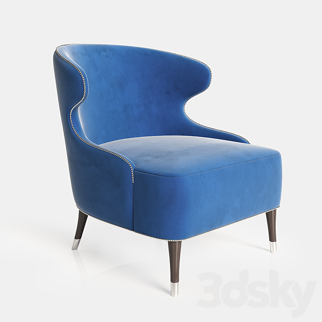 Contract Chair Company – Camelia Lounge Chair 3ds Max - thumbnail 2